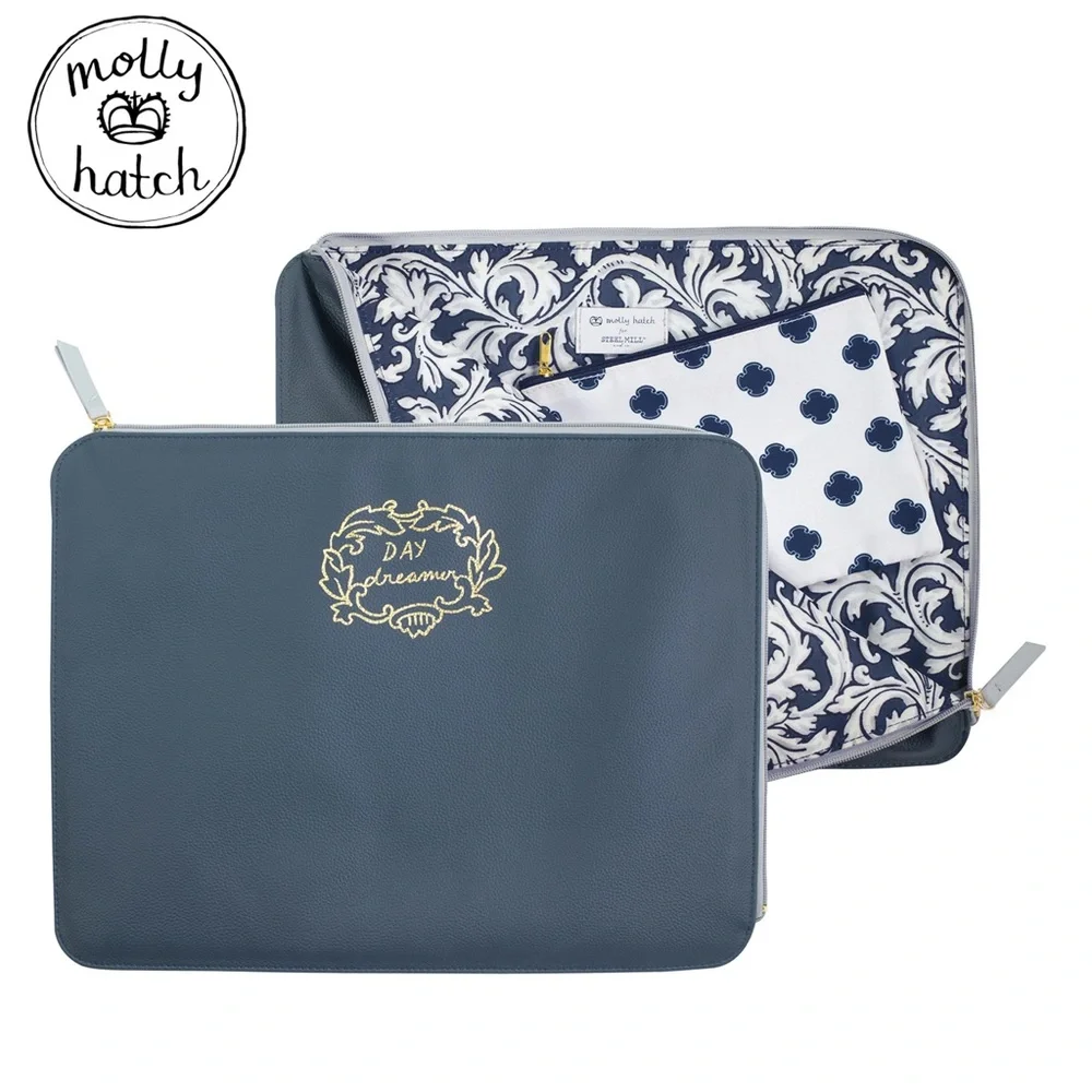 Molly Hatch Padded Laptop Bag with Storage Pouch